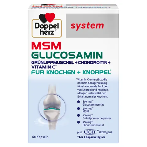 Doppelherz MSM Glucosamin System Kapseln – Bild 1