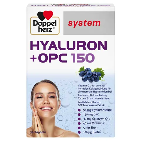 Doppelherz system HYALURON + OPC 150 30 St Kapseln – Bild 1