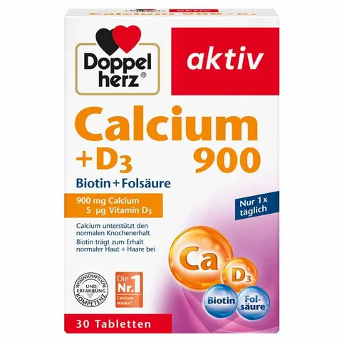 Doppelherz Calcium 900+d3 Tabletten – 137149 – Bild 1