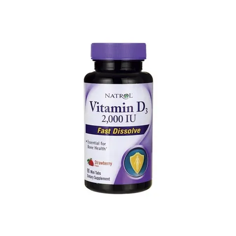 Natrol Vitamin D3 Fast Dissolve, 2000IU - 90 tabs – image 1