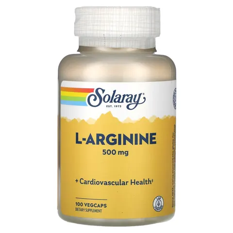 SOLARAY L-arginine 500 mg 100 caps – imagen 1