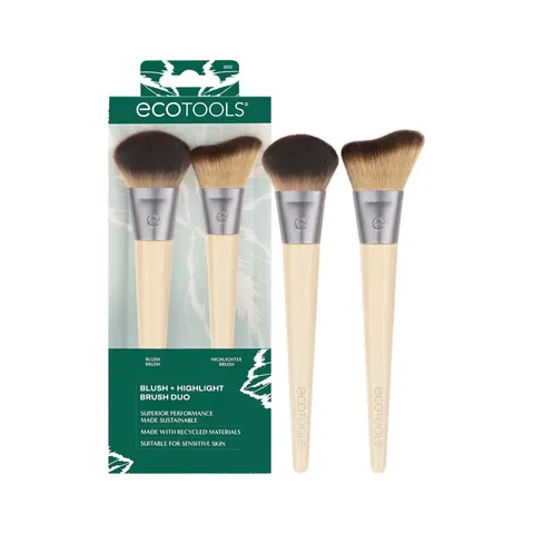 Ecotools Blush + Highlight brush duo 1 u – imagen 1