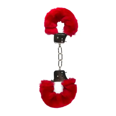 Manette in peluche rosso – immagine 1
