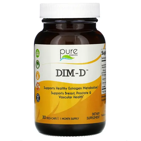 Pure Essence, DIM-D, 30 Vegi-Caps – image 1