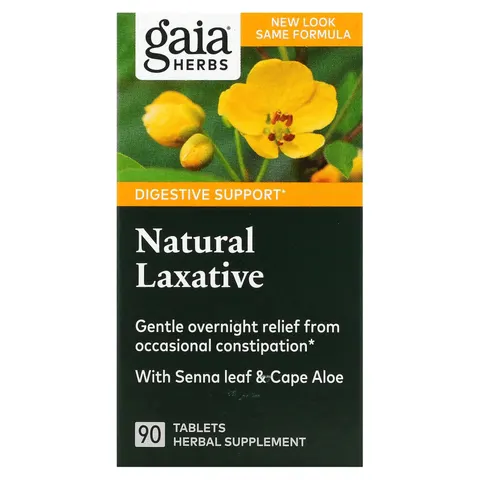 Gaia Herbs, Natural Laxative, 90 Tablets – image 1