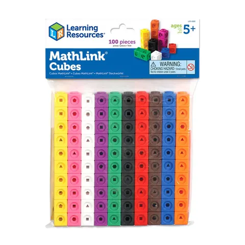Learning Resources MathLink Cubes Set – image 1