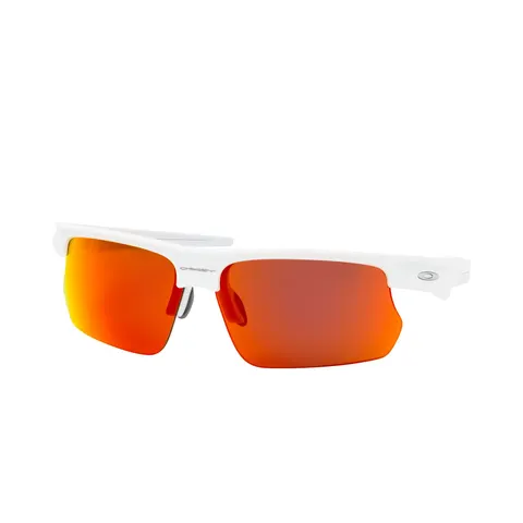 Okulary Oakley BiSphaera Polished White, Prizm Ruby – biały – zdjęcie 1