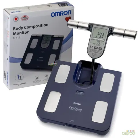 Omron BF 511 Körperfettwaage blau – Bild 1