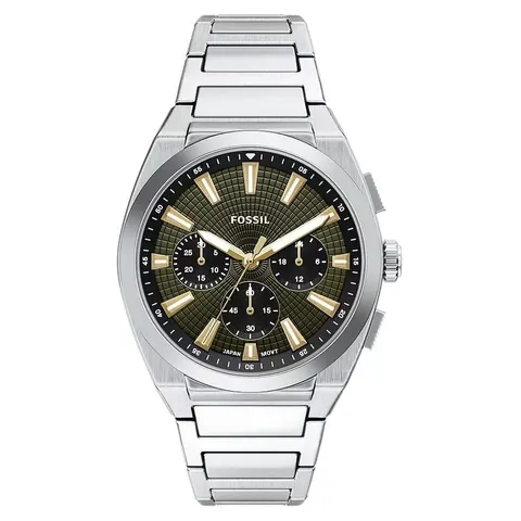FOSSIL Everett Mannen Horloge 44 mm Zilverkleurig – afbeelding 1