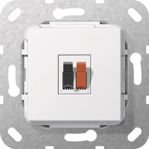 Gira System 55 Single Speaker Connection Insert White - 569203 – image 1