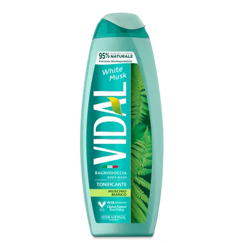 vidal White musk bagnoschiuma 500 ml – immagine 1
