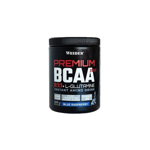 Weider weiderpremium bcaa+l-glutamina blueraspberry 500gr – imagen 1