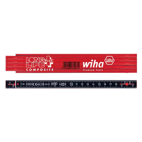 Wiha LongLife Plus Composite Folding Ruler 2m – image 1