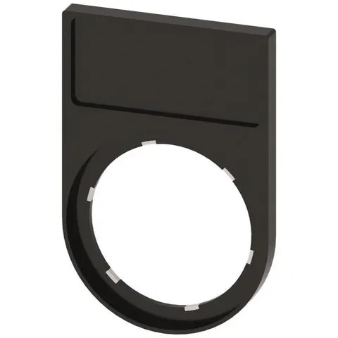 SIEMENS TRAEGER KL - Label holder, black, adhesive – image 1