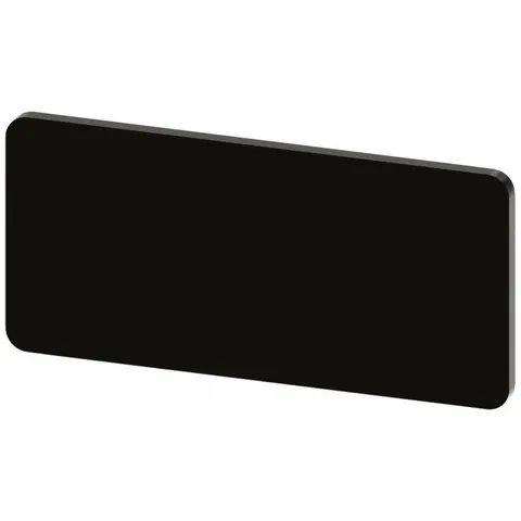 SIEMENS BZS SW - Label plate, black, blank – image 1