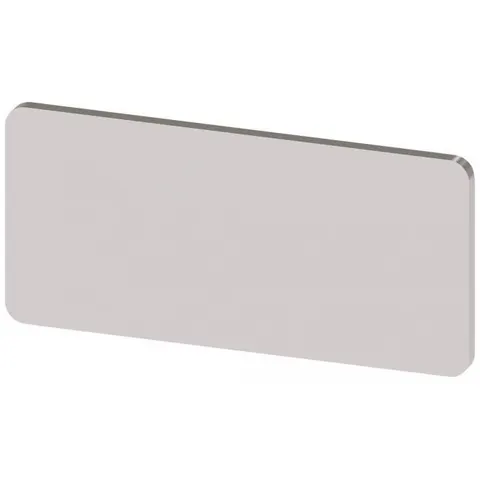SIEMENS BZS SI - Label plate, silver, blank – image 1
