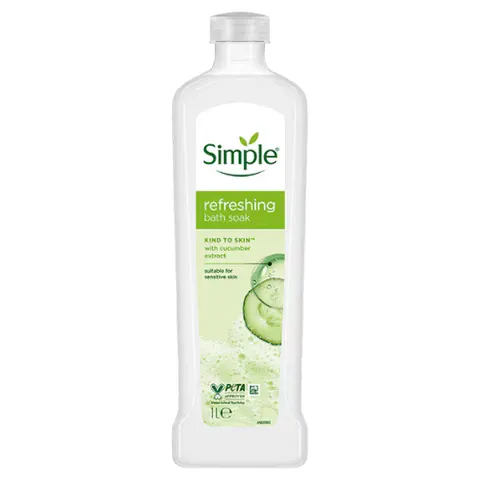 Simple Kind to Skin Refreshing Badschuim - 1000 ml – afbeelding 1