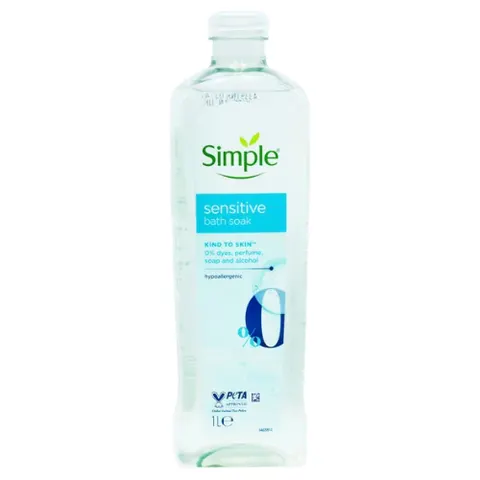 Simple Kind to Skin Sensitive Badschuim - 1000 ml – afbeelding 1