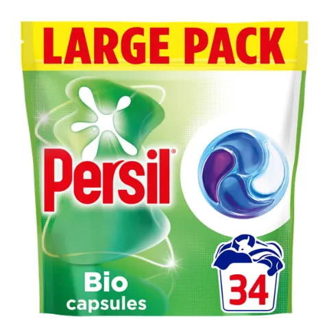 Persil Bio 4-in-1 Fast Dissolving Laundry Detergent Capsules – 34 Pcs – image 1