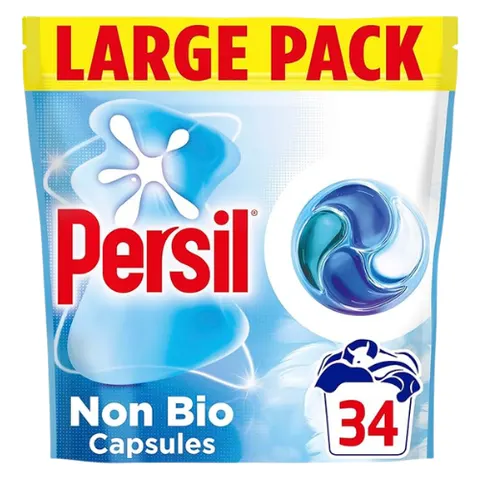 Persil Non-Bio 4-in-1 Fast-Dissolving Laundry Capsules - 34 Pcs – image 1