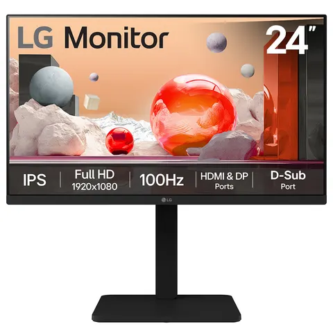 LG 24BA450-B Computer Monitors - 23.8 Inches - Black – image 1