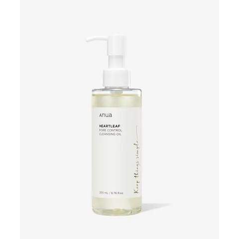 Anua HEARTLEAF Control Pore Cleansing Oil – trasparente 200ml – immagine 1