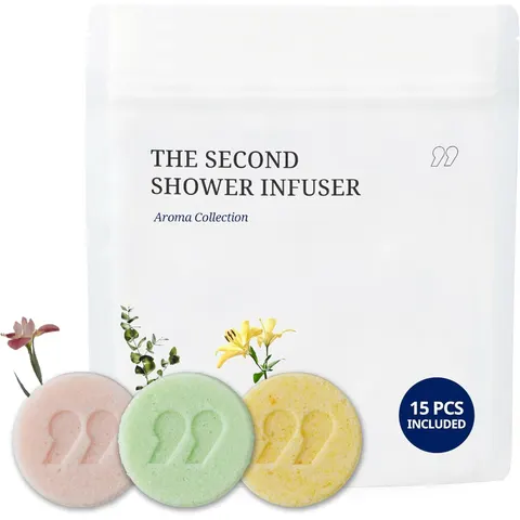 SecondShower Infuser Set 15 Aroma Infusers (Aroma Collection) Essential Oils for Aromatherapy Hydration & Skin-Nourishing Formula Spa-Like Shower E – image 1