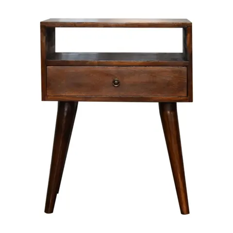 Modern Chestnut Solid Wood Bedside – image 1