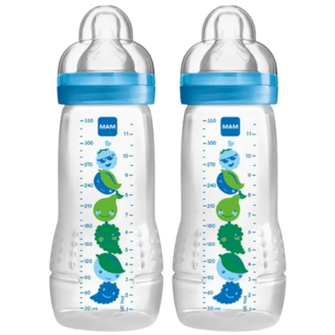 Biberon MAM da 330 ml - Confezione da 2, blu – immagine 1