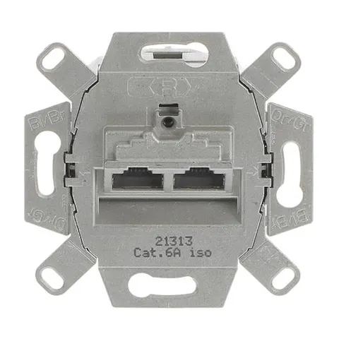 ABB Busch-Jaeger Datacontactdoos Aderpaar - 2CKA000230A0411 - E33R3 – afbeelding 1