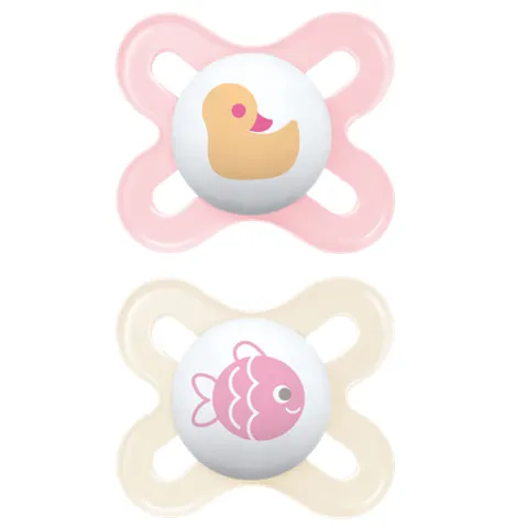 MAM Start Soother Pink Cute 0-2m 2Pk – image 1