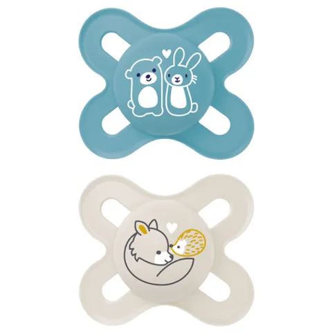 MAM Start Soother Blue Design 0-2m 2Pk – image 1