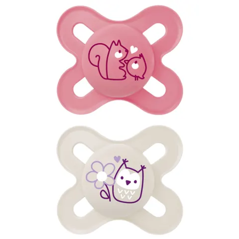 MAM Start Design Rosa 0–2 mesi Ciuccio – 2 pezzi – immagine 1