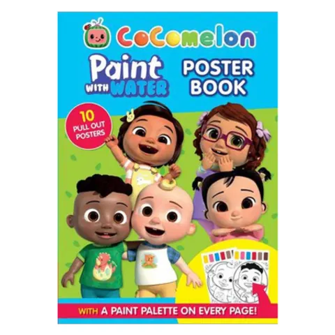Cocomelon Verf met Water Posterboek – afbeelding 1