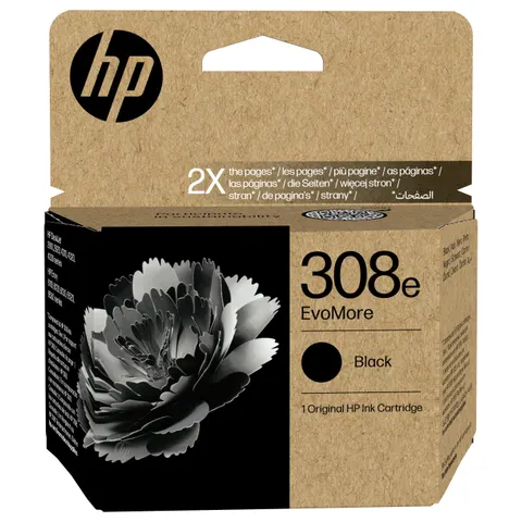 HP 308e EvoMore Schwarz Original Druckerpatrone – Bild 1