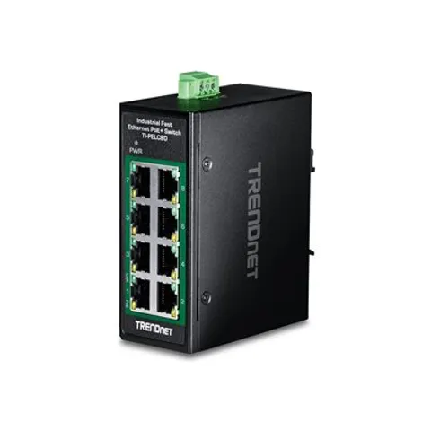 TRENDNET TRN TI-PELC80 - Switch, 5 puertos, Fast Ethernet, PoE+ – imagen 1