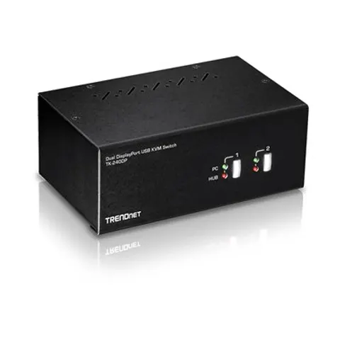 Trendnet TK-240DP switch per keyboard-video-mouse (kvm) Nero (TK-240DP) – immagine 1