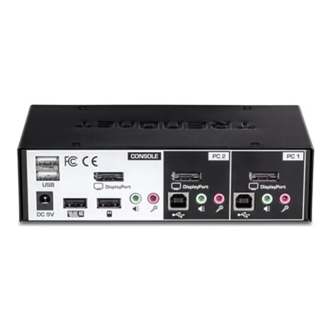 TRENDnet KVM Switch 2-Port DisplayPort/USB/Audio – Bild 1