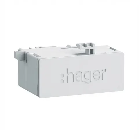 Hager RJ45-Buchse Patch 180°IP20 CAT6A ZZ45WAN2PP) – Bild 1
