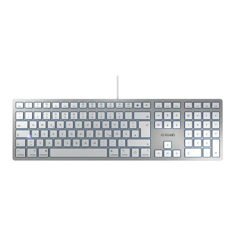 CHERRY KC 6000 SLIM FOR MAC keyboard – Silber – Bild 1