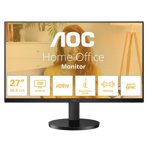 Monitor 4K 27 cali Aoc Basic U27B3AF Ips 60Hz 4ms głośniki – zdjęcie 1