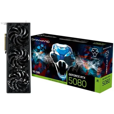 RTX 5080 16GB Gainward Python III GDDR7 3 Fan – Bild 1