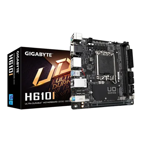 GIGABYTE H610I Mainboard – Schwarz – Bild 1
