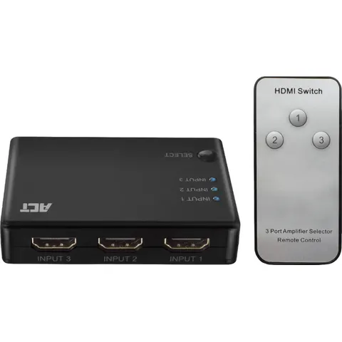ACT 4K HDMI 3x1 Switch AC7845 – afbeelding 1