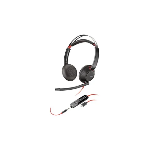 HP Poly Blackwire C5220 Series Double Sided On-ear USB with Microphone – image 1