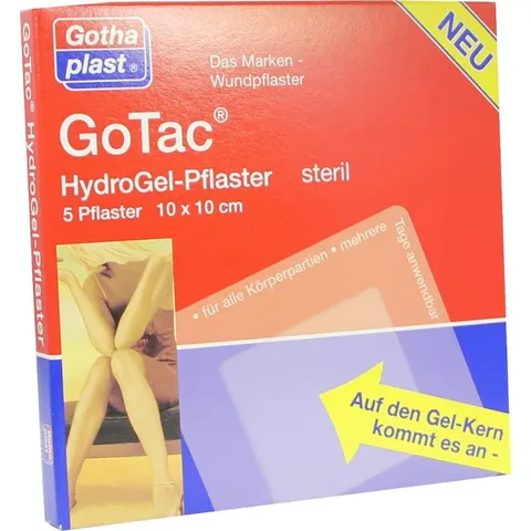 Gotac Hydrogel-pflaster L 10x10 cm steril – 496901 – Bild 1