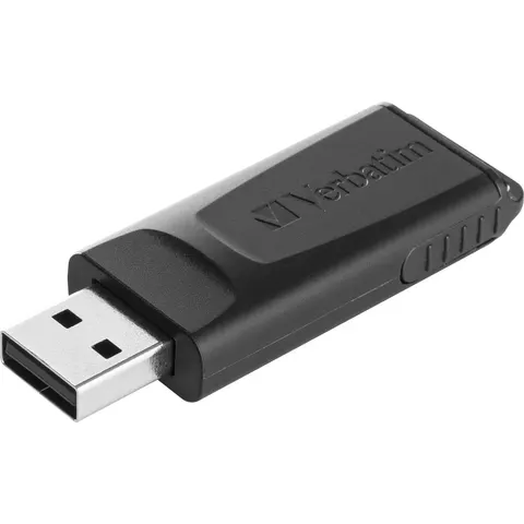 Verbatim Slider - USB-Stick 128GB - Schwarz – Bild 1