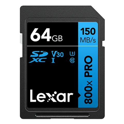 Lexar Sd Card Sdxc 800x Pro 64gb-nero – immagine 1