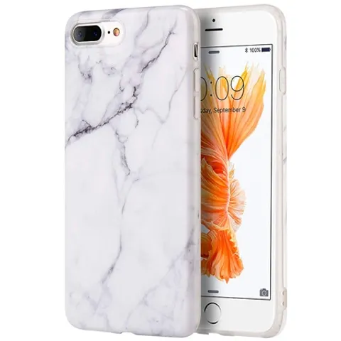 BasicPlus iPhone 8+ Cover - White Marble – image 1