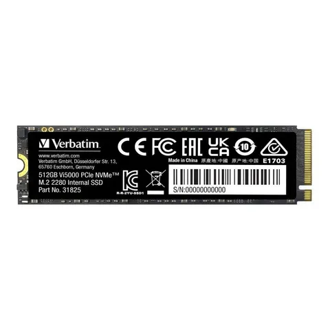 VERBATIM M.2 SSD Vi5000 512GB – Schwarz – Bild 1